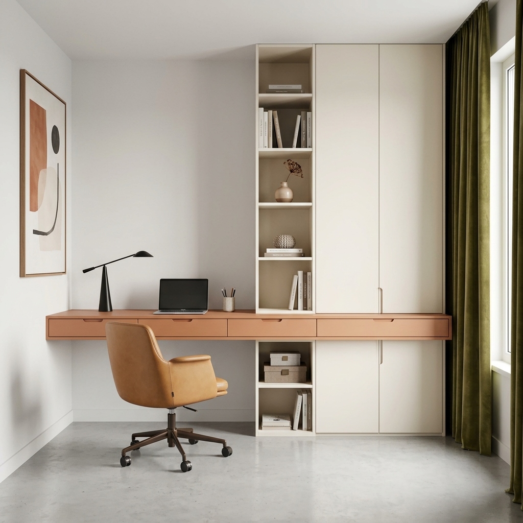 Floating Walnut Corner