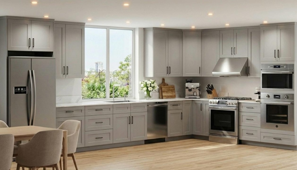 Grey Shaker Kitchen Scene