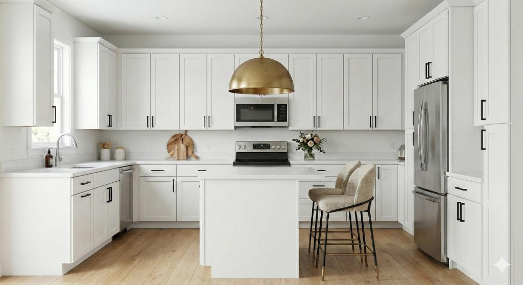 White Shaker Kitchen Scene
